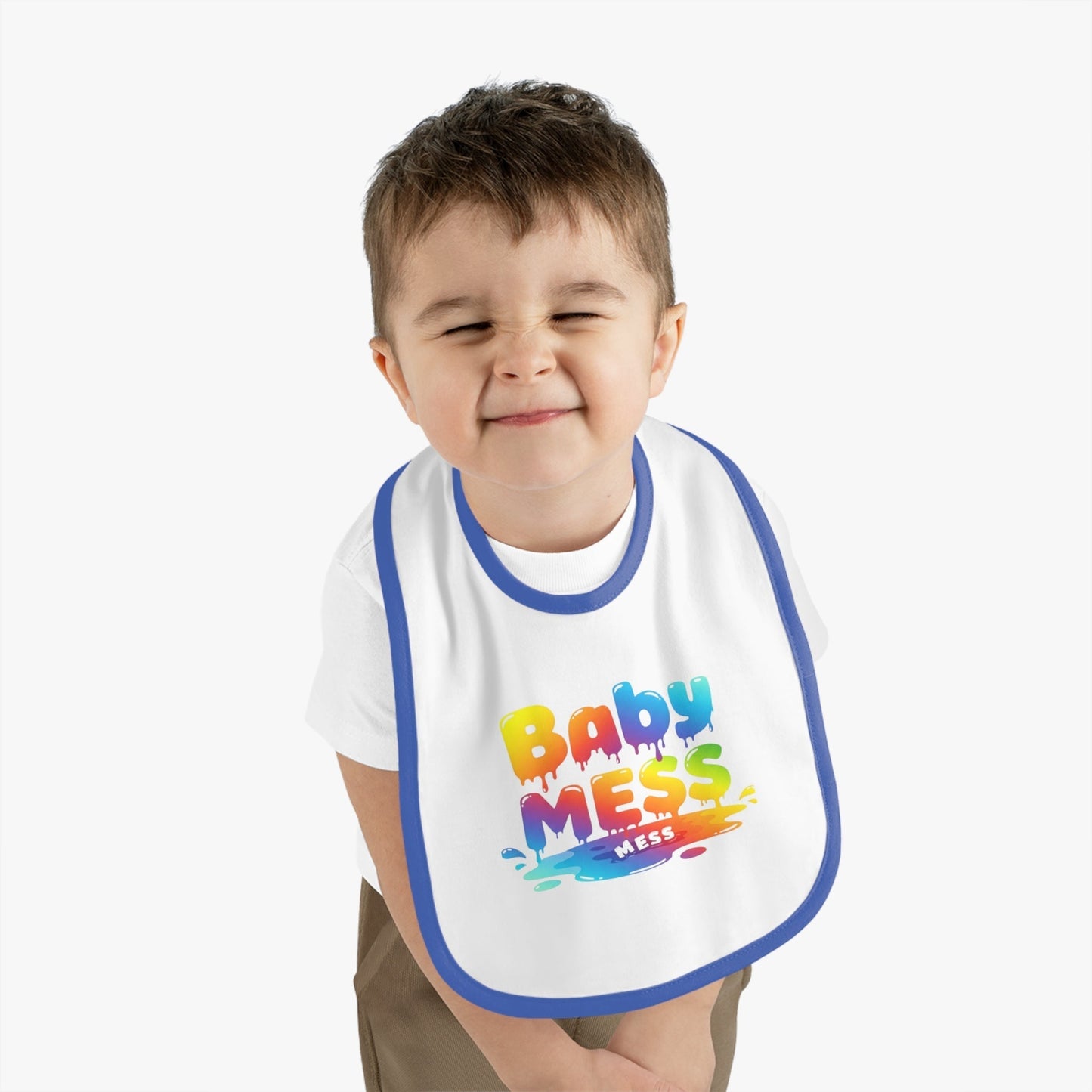 Baby Mess Rainbow Bib – Built for Dribbles, Styled for Giggles by Out.Work.Everyone – Kids clothes