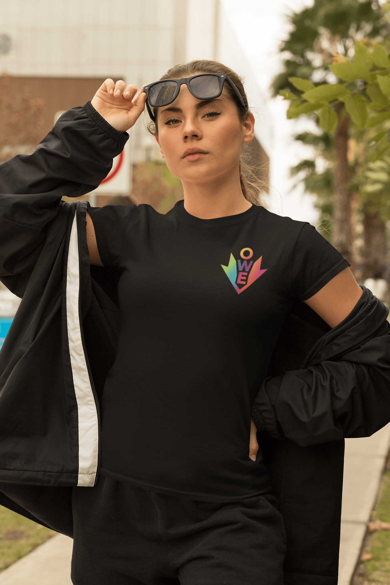 Colorful OWE Unisex Jersey Tee - Casual & Fun Style for Everyday Wear by Out.Work.Everyone – T-Shirt