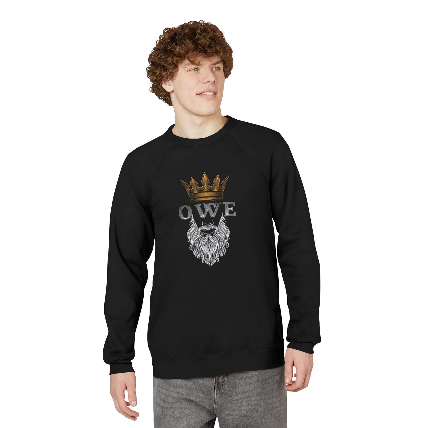 Crown Beard Sweatshirt β Premium Unisex Fleece | O.W.E. Streetwear Motivation - Sweatshirt