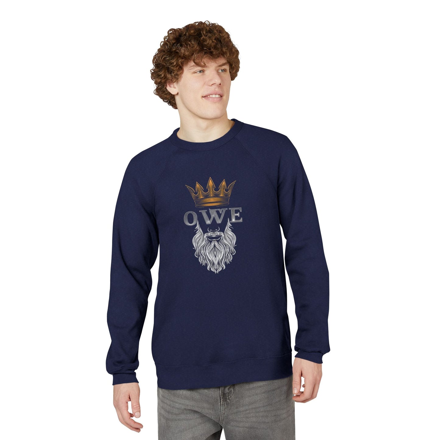 Crown Beard Sweatshirt β Premium Unisex Fleece | O.W.E. Streetwear Motivation - Sweatshirt