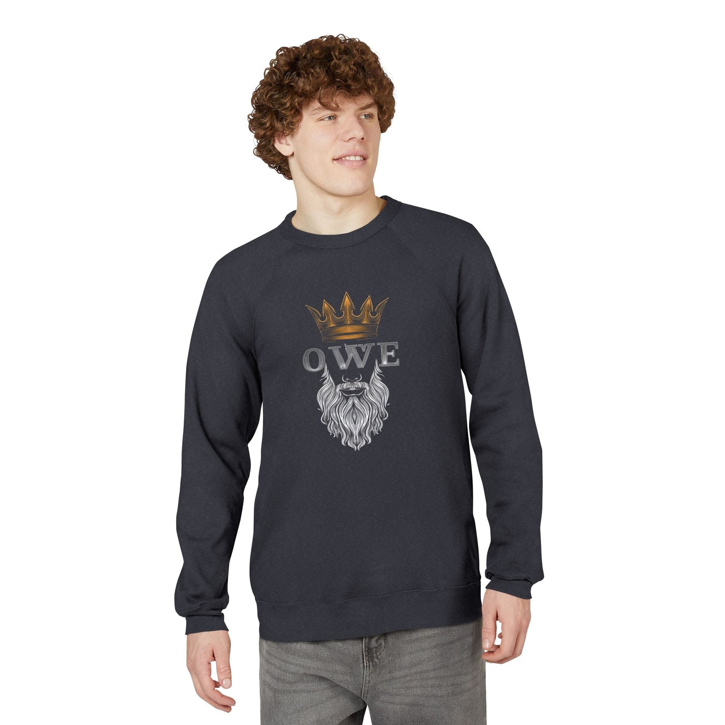 Crown Beard Sweatshirt β Premium Unisex Fleece | O.W.E. Streetwear Motivation - Sweatshirt