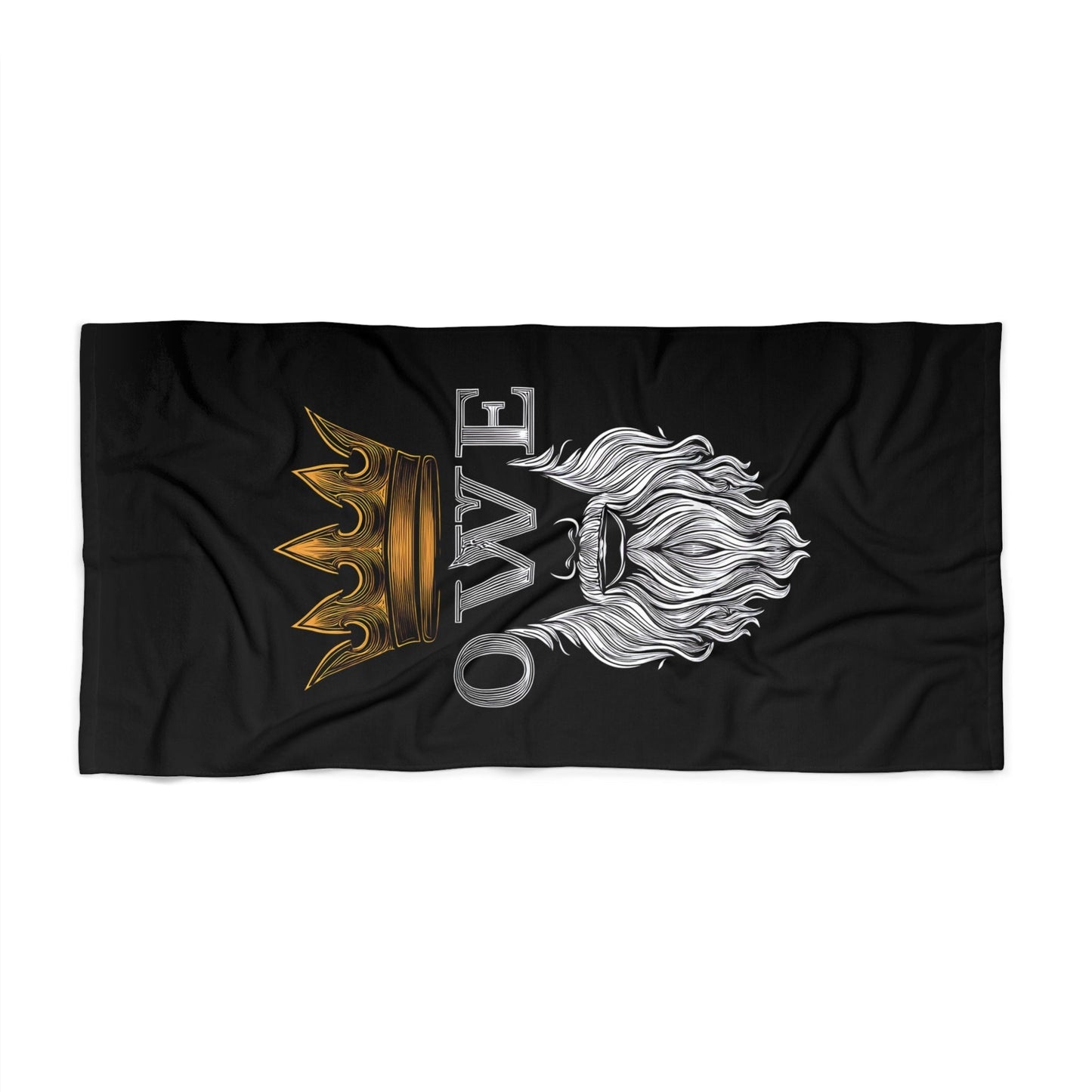 OWE Beach Towel – Dry Off, Stand Tall, Keep Building* by Out.Work.Everyone – Home Decor