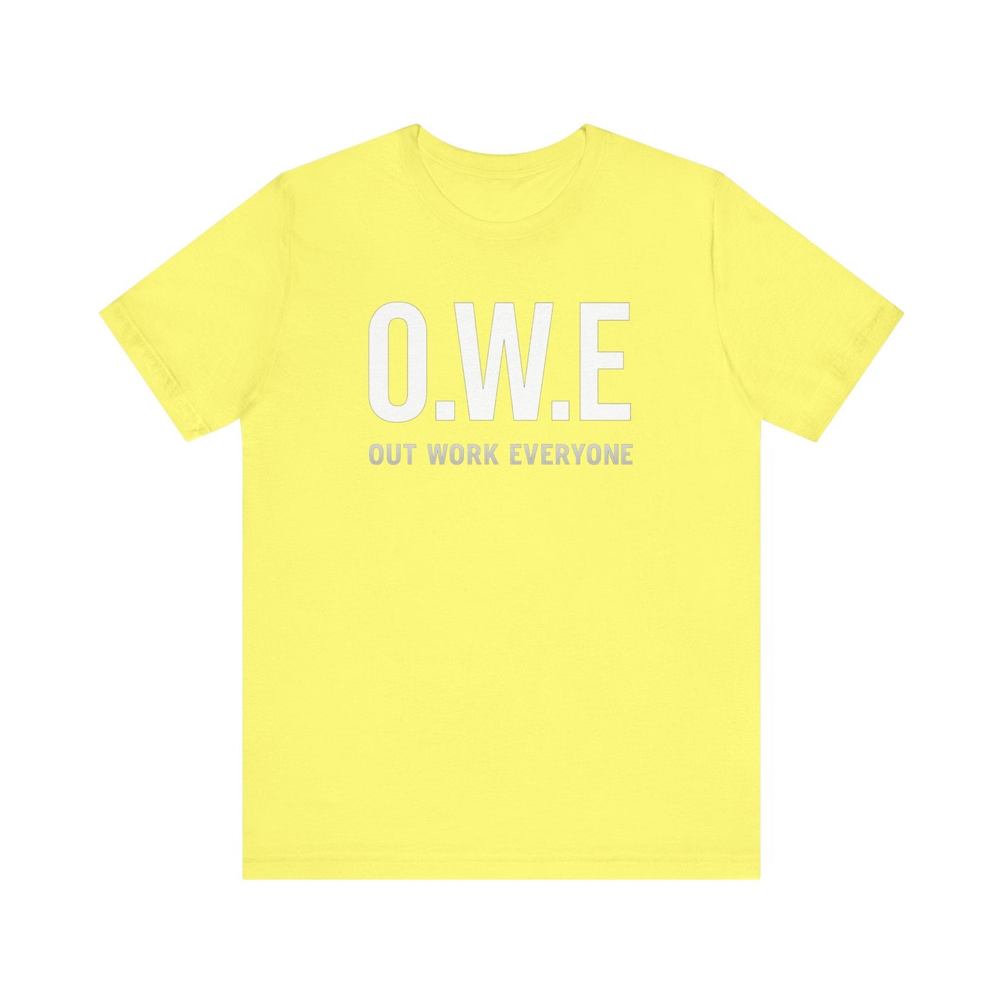 O.W.E Bold Tee – “Out Work Everyone” Edition (Black) by Out.Work.Everyone – T-Shirt