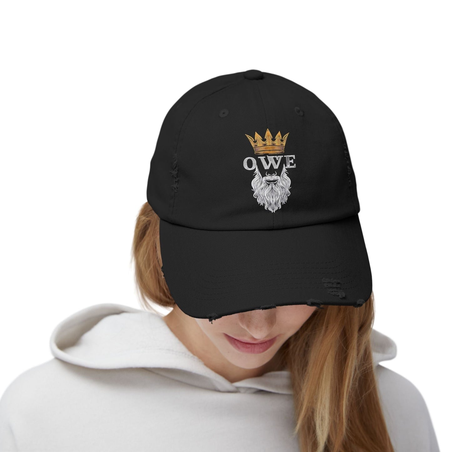 OWE Distressed Cap – Worn In. Dialed In. Outworking Everyone.* by Out.Work.Everyone – Hats