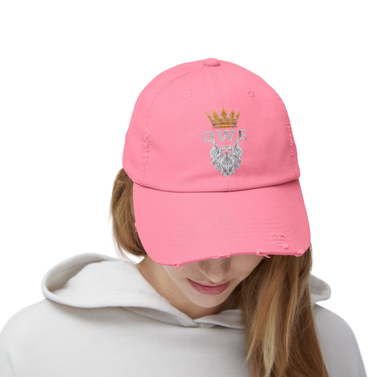 OWE Distressed Cap – Worn In. Dialed In. Outworking Everyone.* by Out.Work.Everyone – Hats