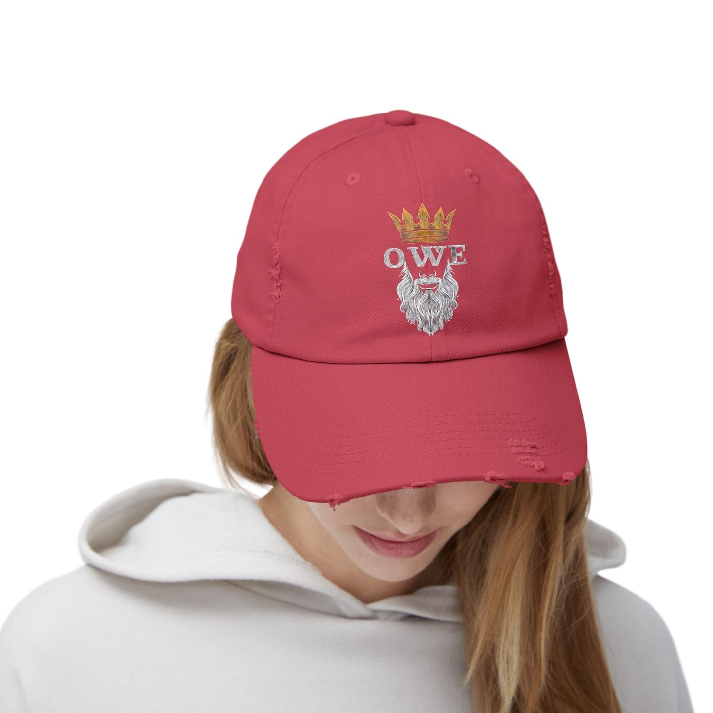 OWE Distressed Cap – Worn In. Dialed In. Outworking Everyone.* by Out.Work.Everyone – Hats