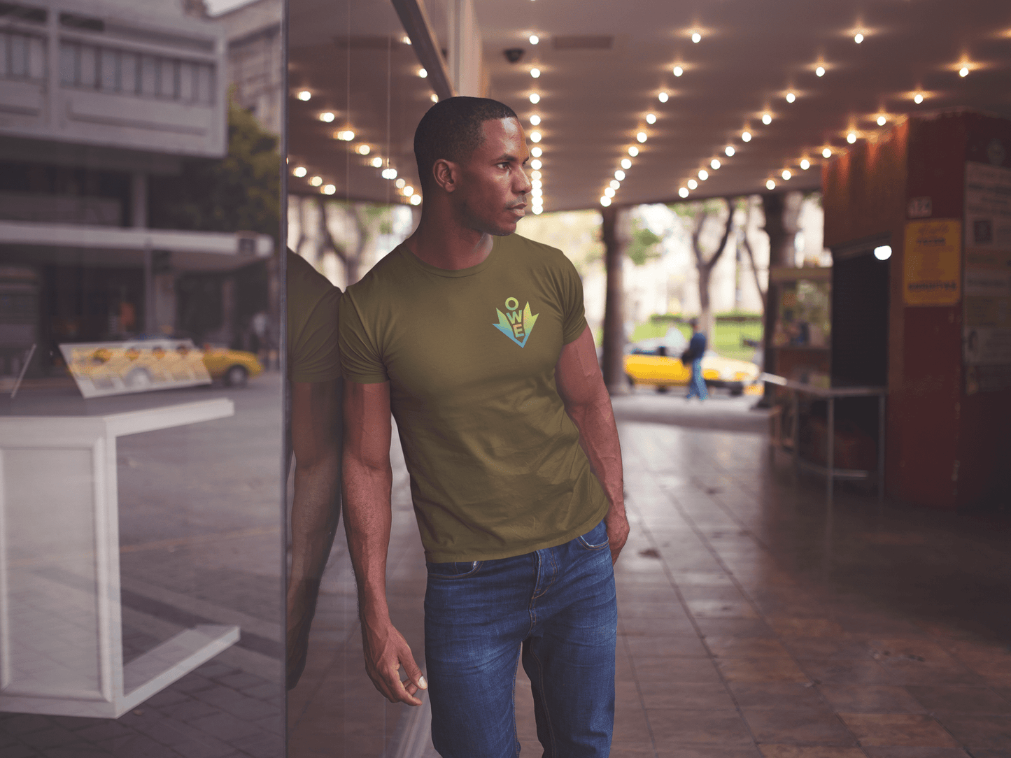 O.W.E. Earth Shift Tee – Calm Energy Drop by Out.Work.Everyone – T-Shirt