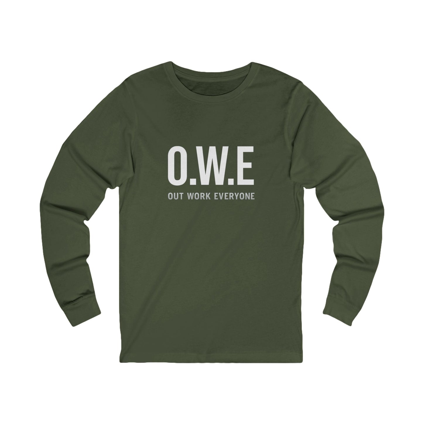 O.W.E. Long Sleeve Tee – Men’s Empowerment Edition (Red) by Out.Work.Everyone – Long - sleeve