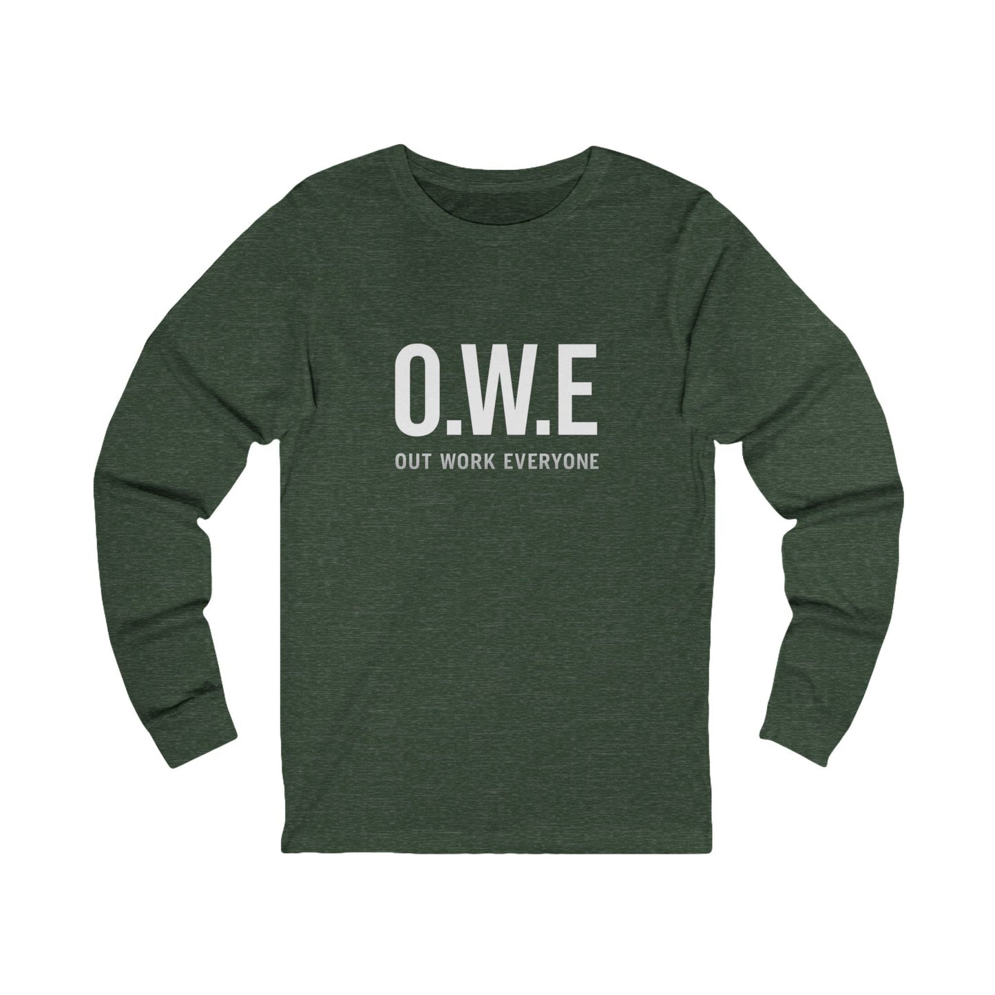O.W.E. Long Sleeve Tee – Men’s Empowerment Edition (Red) by Out.Work.Everyone – Long - sleeve