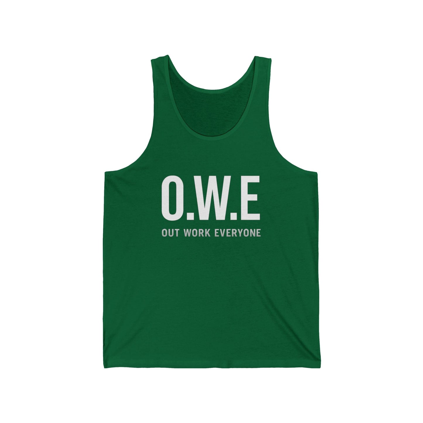 O.W.E. Men’s Tank Top – “Out Work Everyone” Edition (Navy) by Out.Work.Everyone – Tank Top
