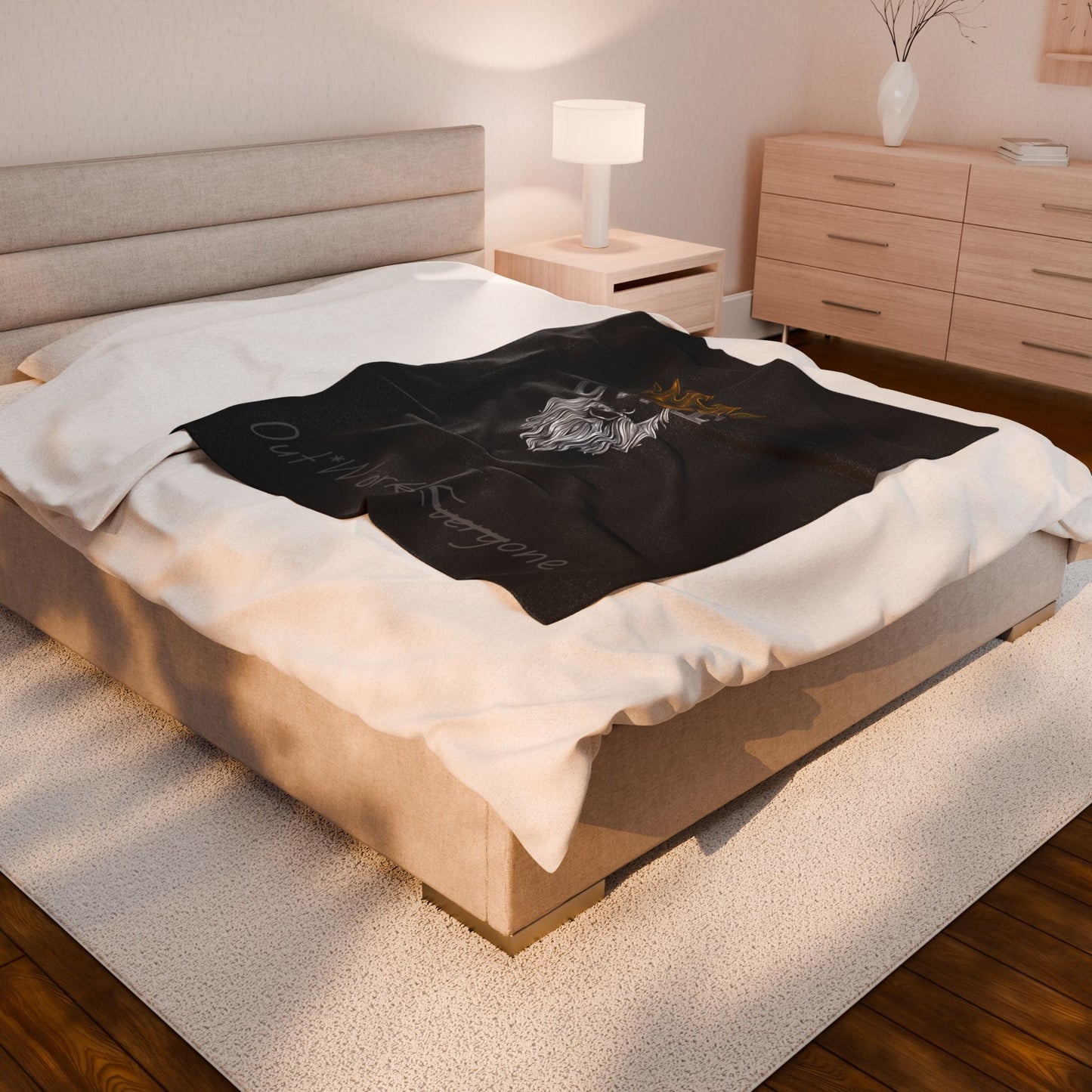 OWE Plush Blanket – Rest, Reset, Rise Again* by Out.Work.Everyone – All Over Prints