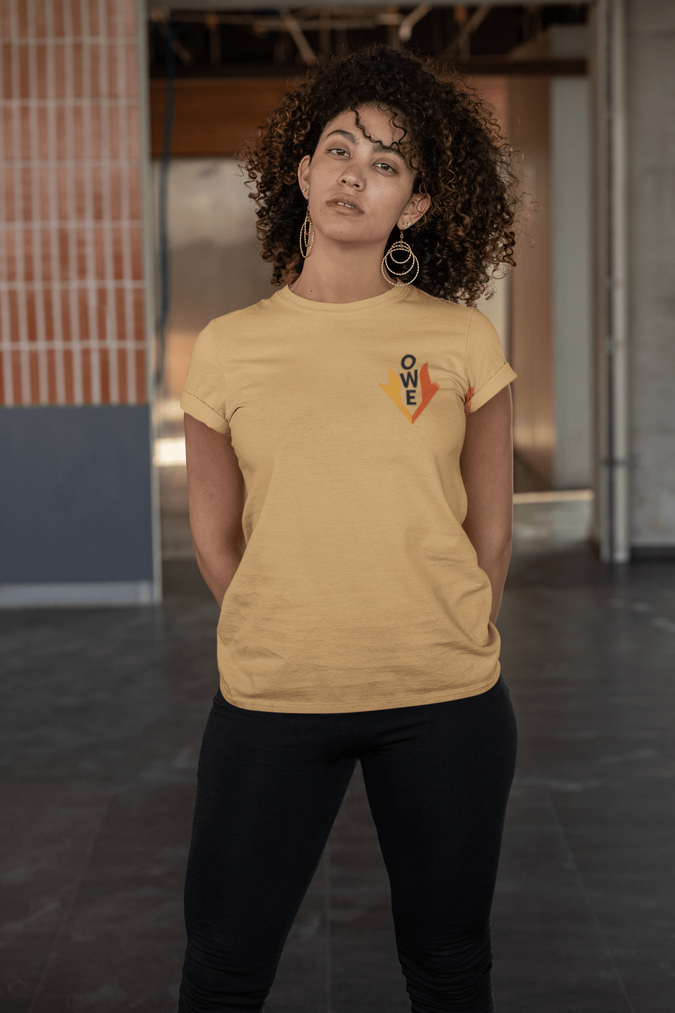 O.W.E. Signature Flame Tee – Glow Up & Grind Edition by Out.Work.Everyone – T-Shirt