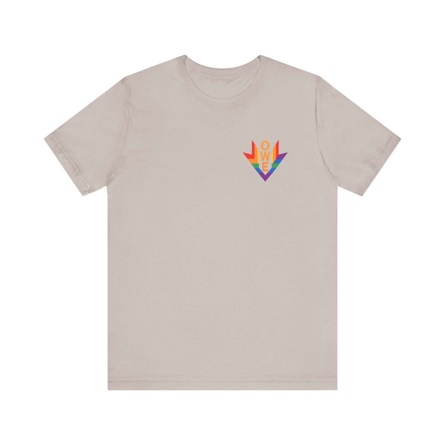 Pride Statement Tee – Unisex LGBTQ+ Shirt | Everyday Comfort by O.W.E. by Out.Work.Everyone – T-Shirt