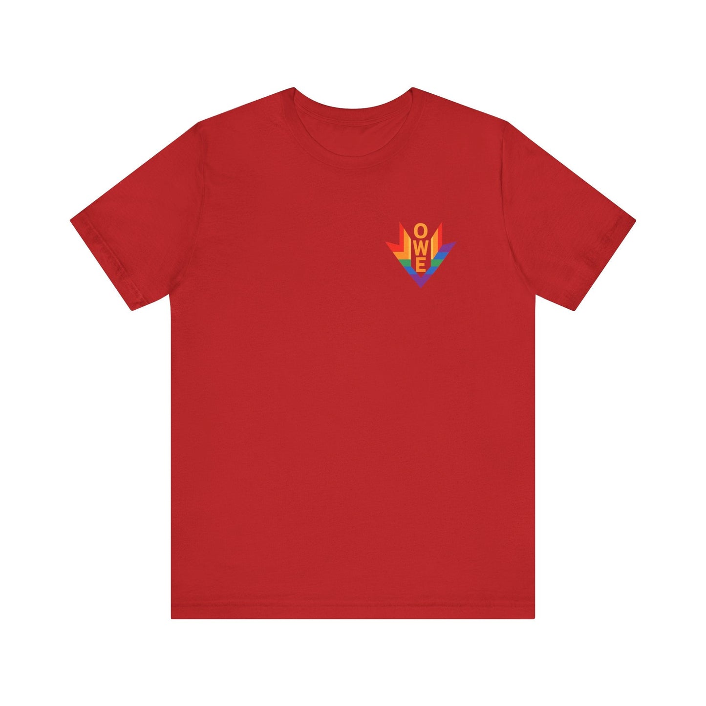 Pride Statement Tee – Unisex LGBTQ+ Shirt | Everyday Comfort by O.W.E. by Out.Work.Everyone – T-Shirt
