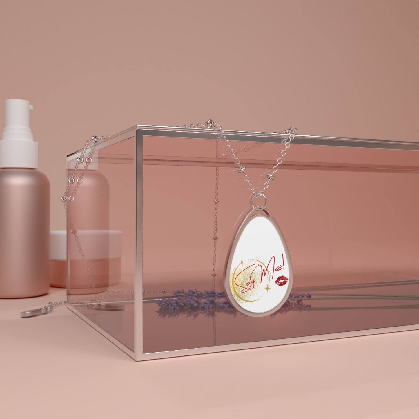 Sexy Mess! Oval Pendant Necklace – Sparkle Loud, Own Your Energy by Out.Work.Everyone – Accessories