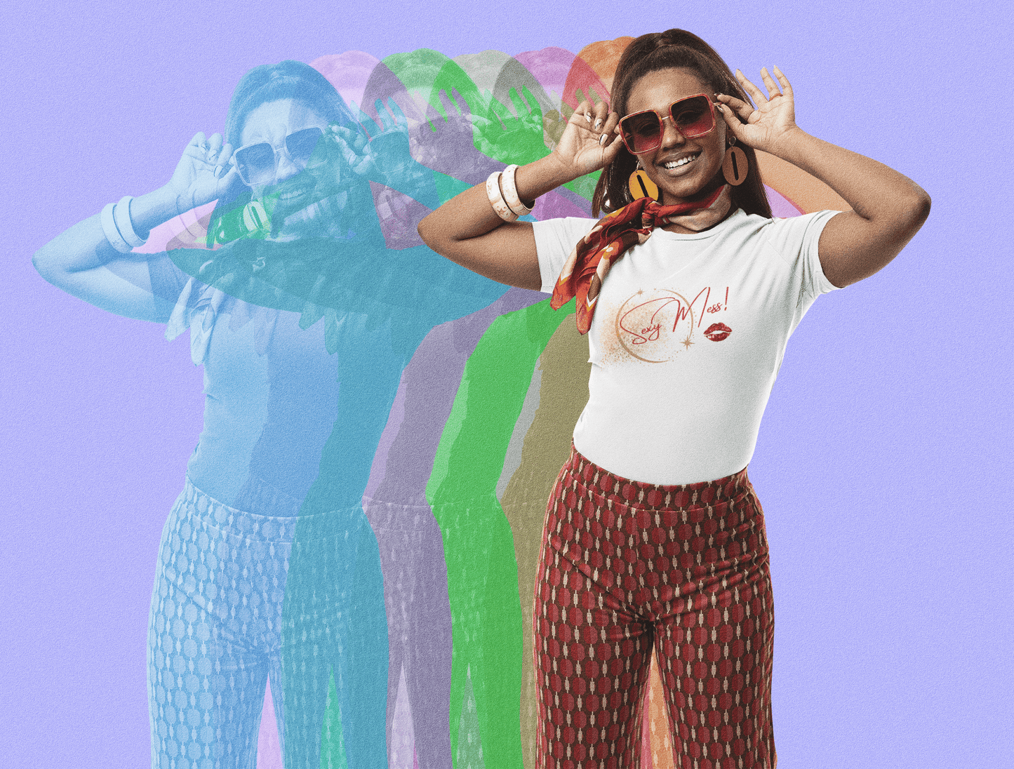 Sexy Mess! Signature Tee – Bold, Effortless, Unapologetic by Out.Work.Everyone – T-Shirt