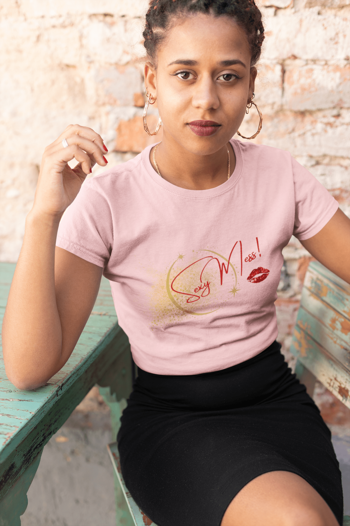 Sexy Mess! Signature Tee – Bold, Effortless, Unapologetic by Out.Work.Everyone – T-Shirt