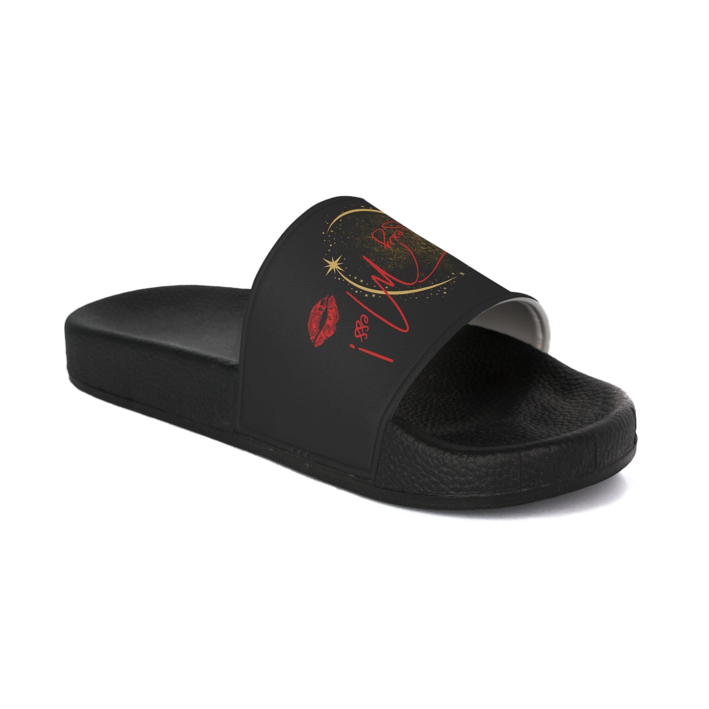 Sexy Mess Slide Sandals – Bold Lips, Bigger Energy by Out.Work.Everyone – Shoes