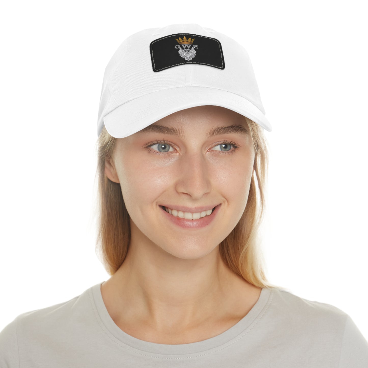 O*W*E* - Dad Hat with Leather Patch (Rectangle)