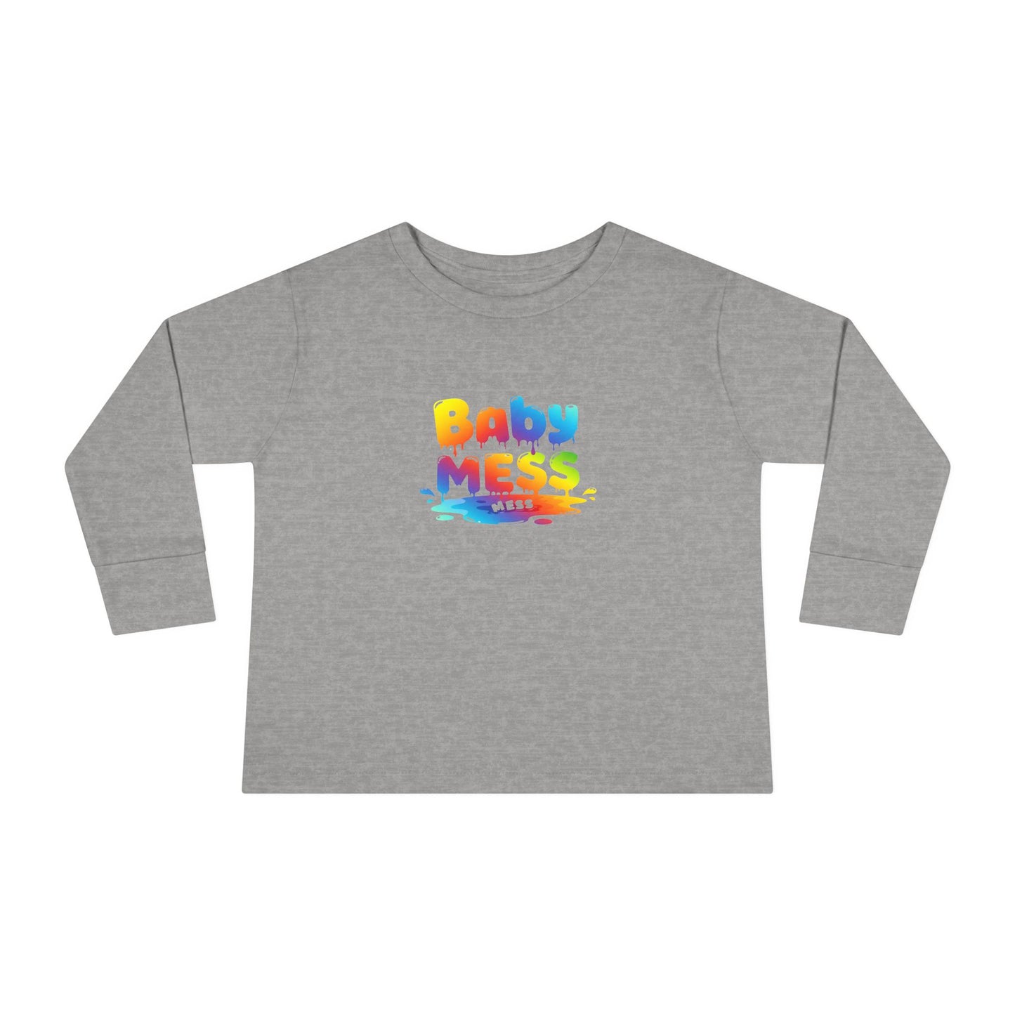 Baby Mess Long Sleeve Tee – Colorfully Chaotic & Cute