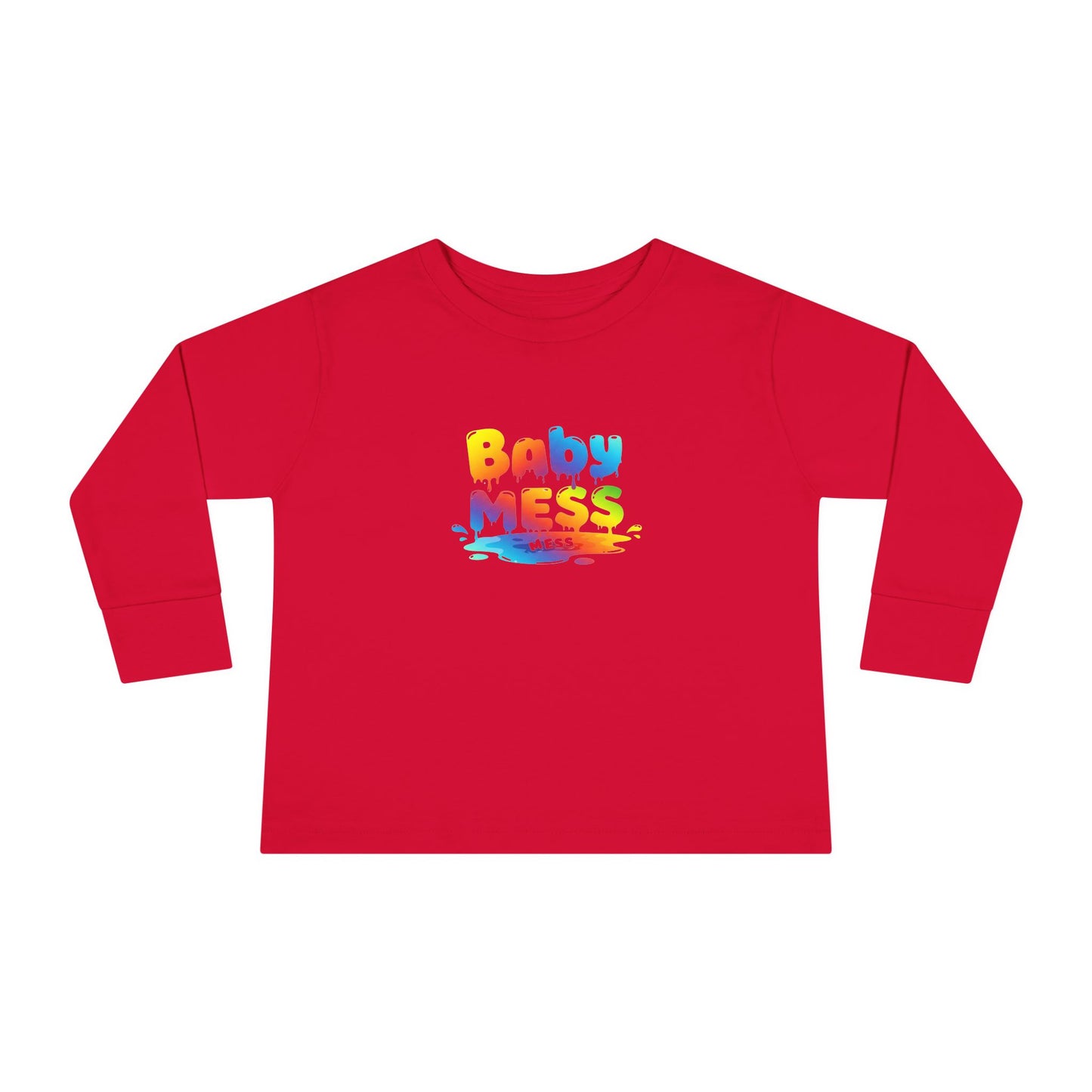 Baby Mess Long Sleeve Tee – Colorfully Chaotic & Cute