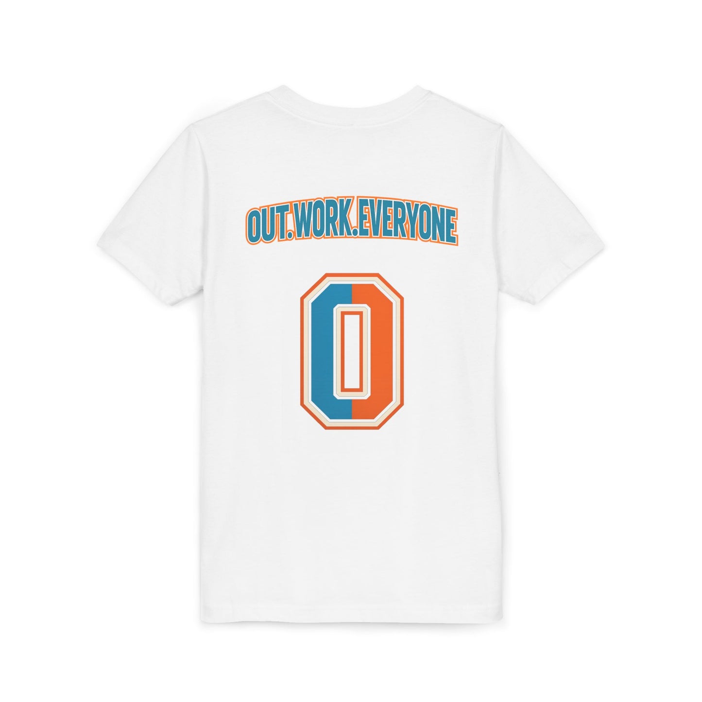 Youth Motivational Tee: Outwork Everyone, Inspirational Shirt, Gift for Young Athletes, Sportswear, Back to School, Summer Fashion