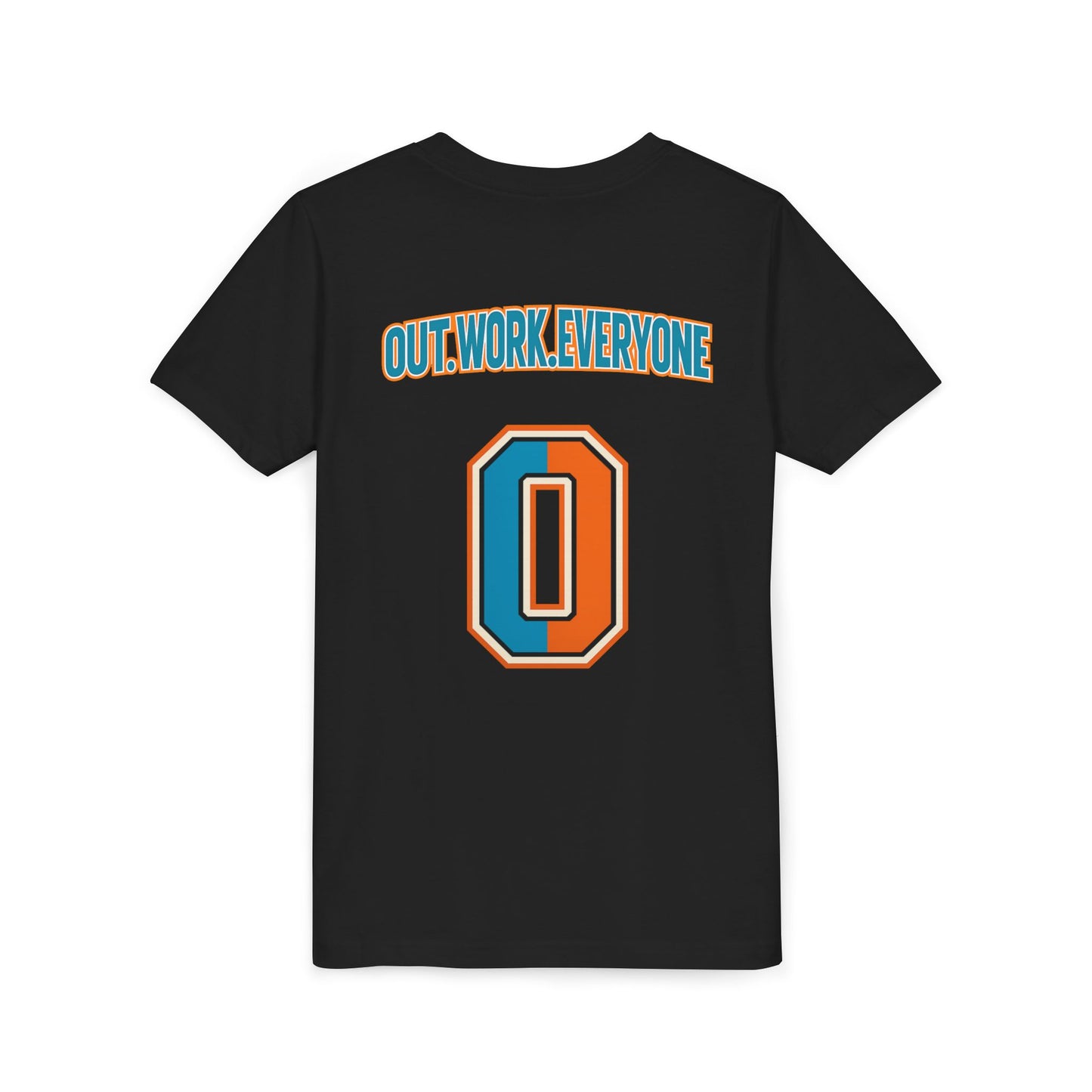Youth Motivational Tee: Outwork Everyone, Inspirational Shirt, Gift for Young Athletes, Sportswear, Back to School, Summer Fashion