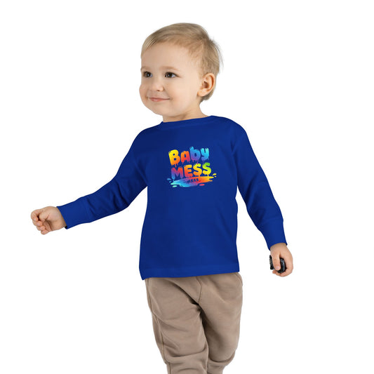 Baby Mess Long Sleeve Tee – Colorfully Chaotic & Cute
