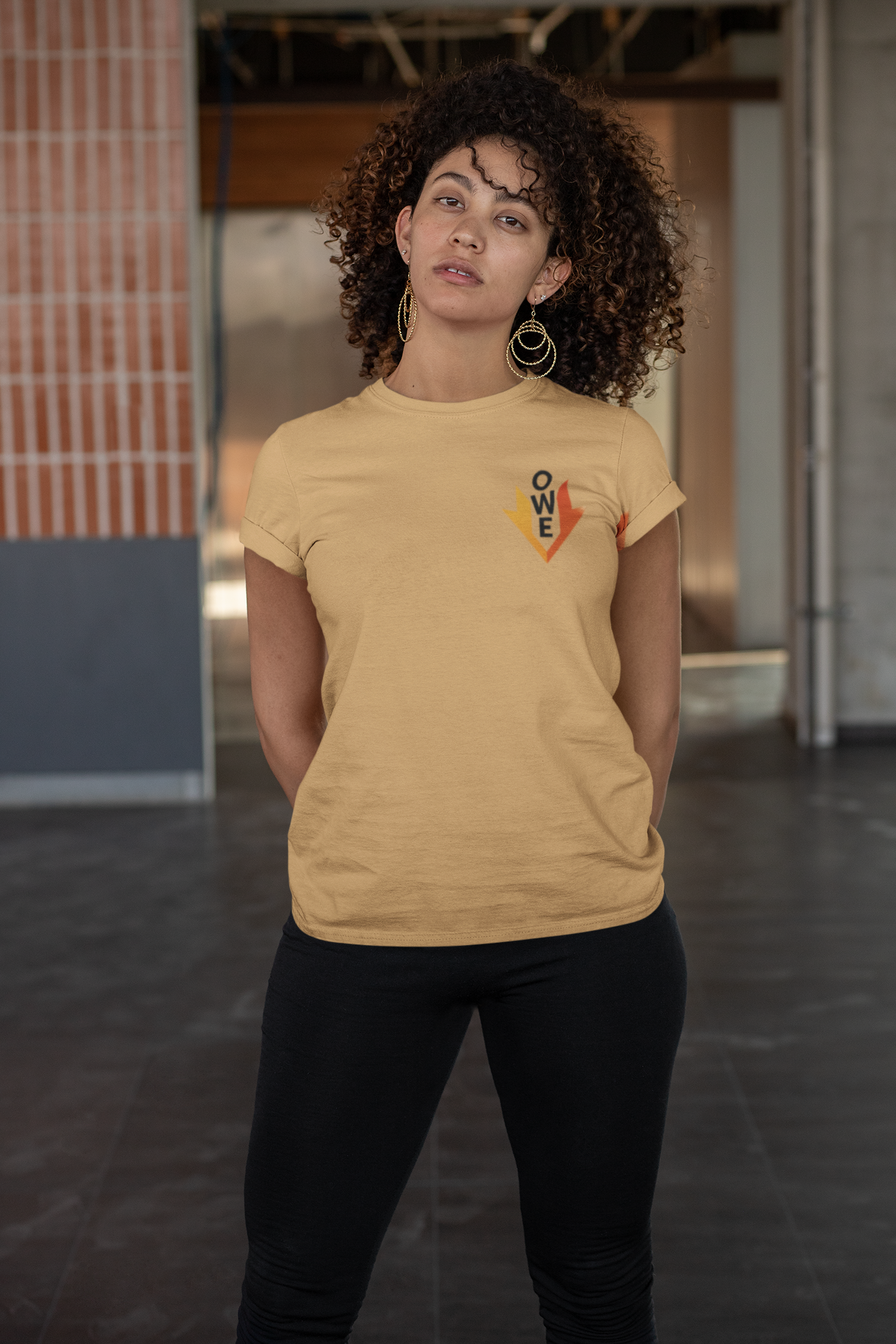 O.W.E. Signature Flame Tee – Glow Up & Grind Edition