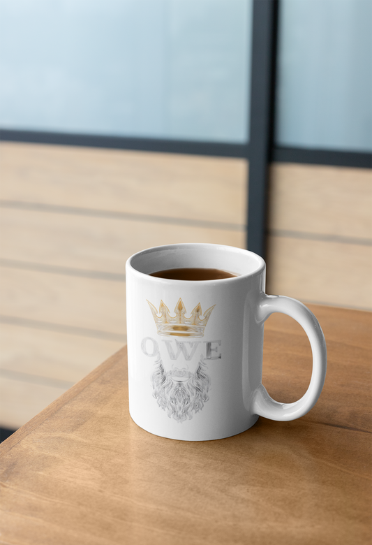 O.W.E. Crown Coffee Mug – Sip Like Royalty, Grind Like a King
