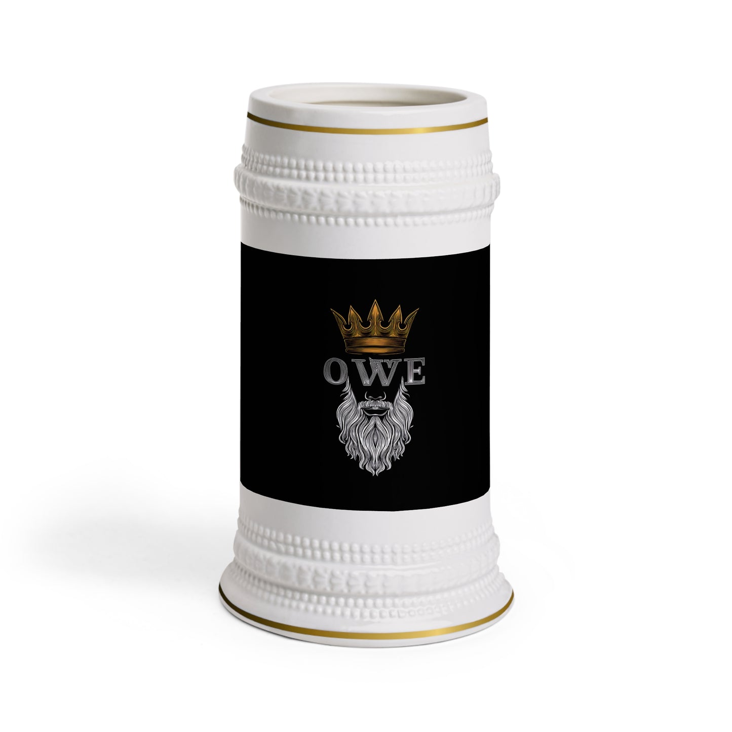 O*W*E* - Black Background Beer Stein Mug