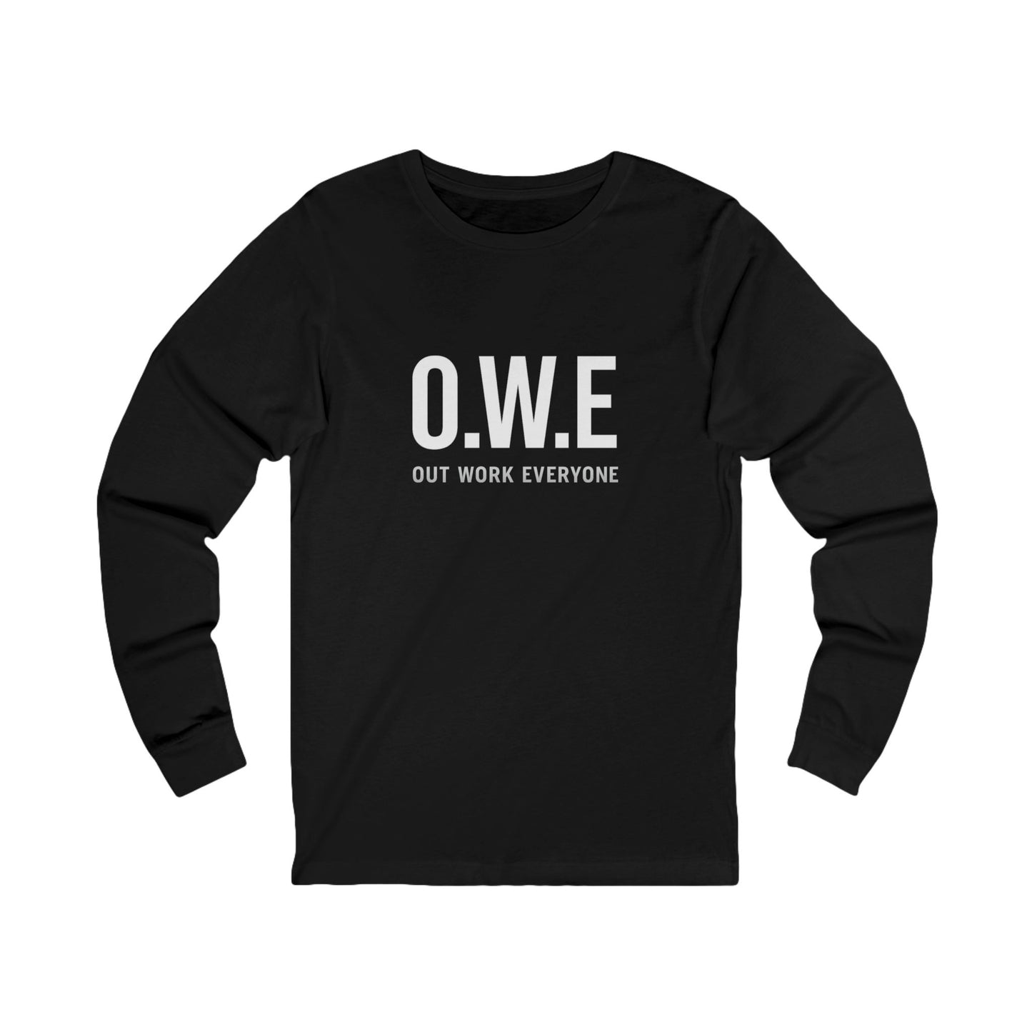 O.W.E. Women’s Long Sleeve Tee – “Out Work Everyone” Edition (Grey)