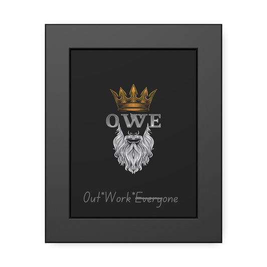 OWE Framed Poster – Mindset on the Wall, Legacy in Motion*