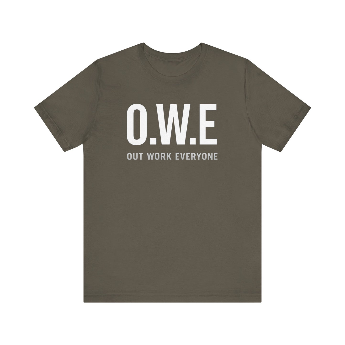 O.W.E Bold Tee – “Out Work Everyone” Edition (Black)