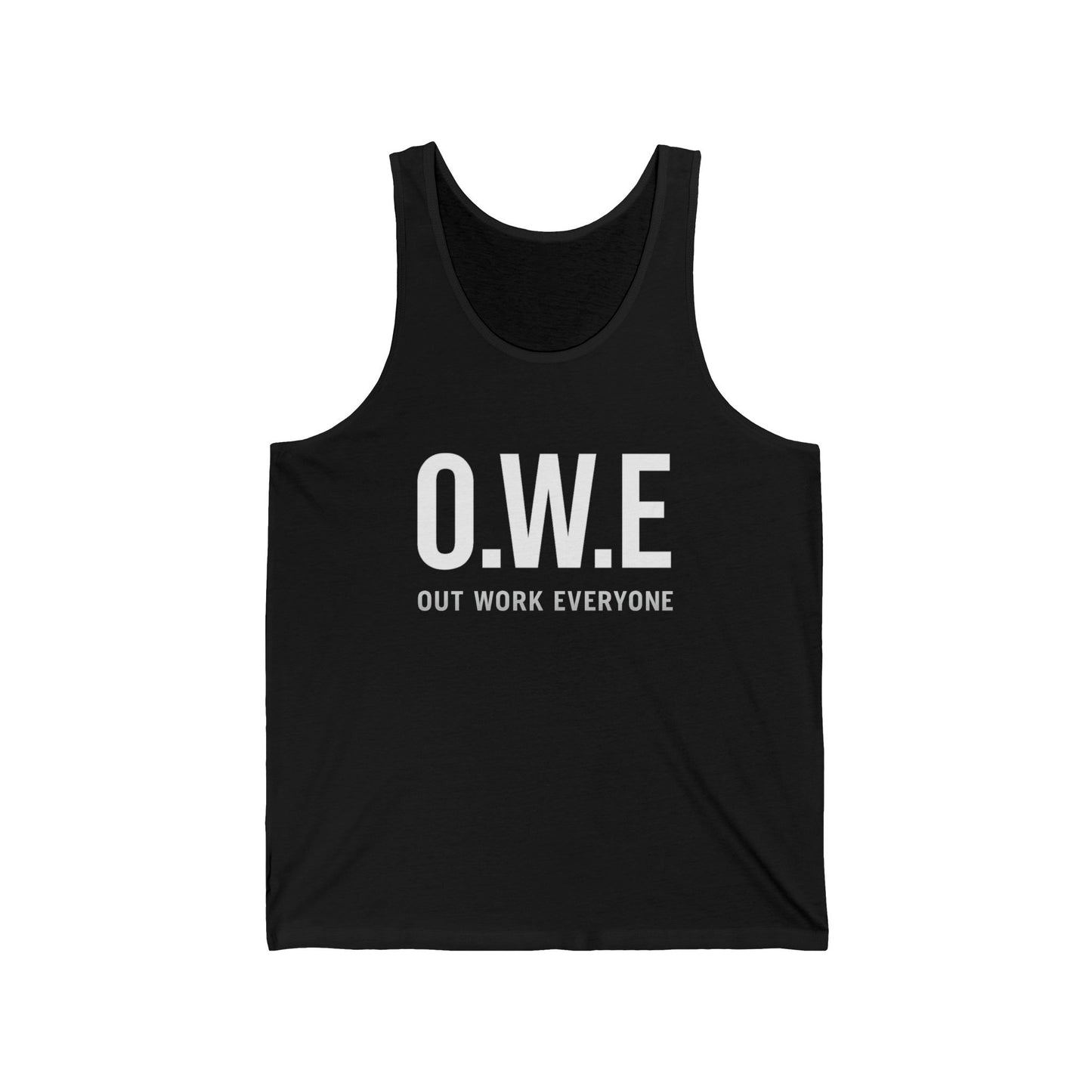 O.W.E. Men’s Tank Top – “Out Work Everyone” Edition (Navy)