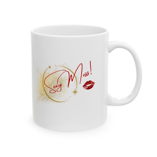 Sexy Mess Kiss Mark Mug – Sip Bold, Gift Sexy