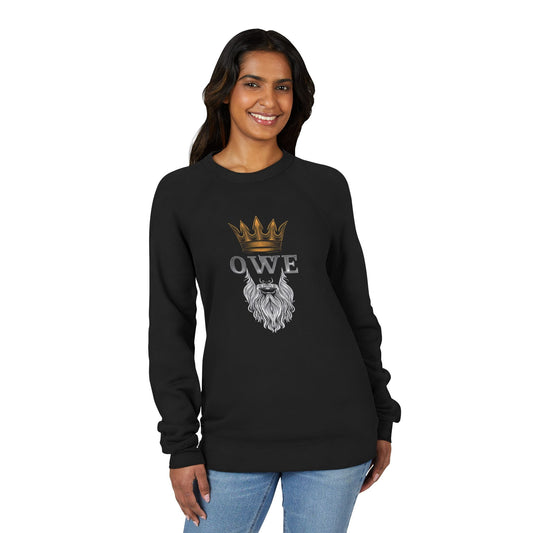 Crown Beard Sweatshirt – Premium Unisex Fleece | O.W.E. Streetwear Motivation - XS / Black - Sweatshirt