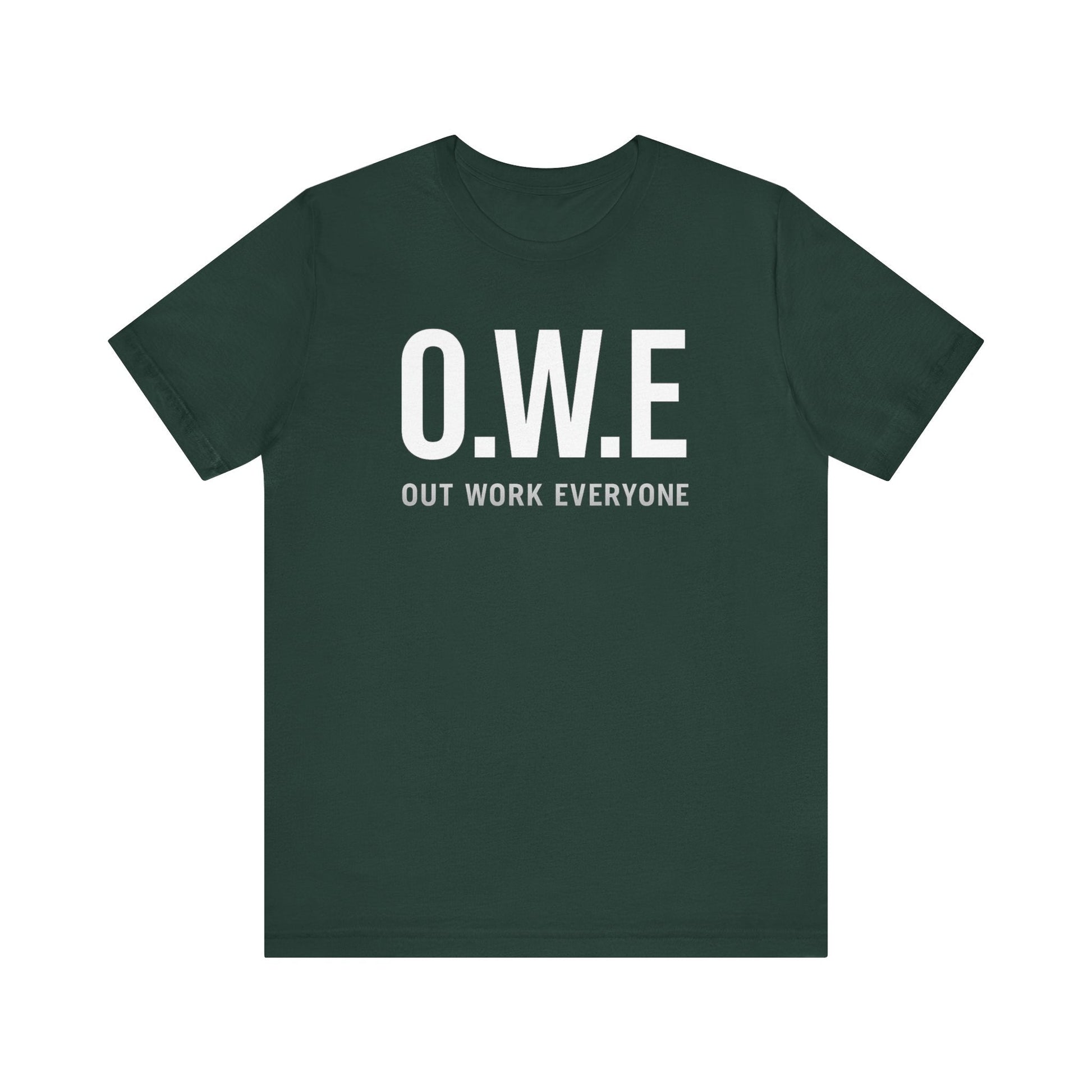 O.W.E Bold Tee – “Out Work Everyone” Edition (Black) by Out.Work.Everyone – T-Shirt