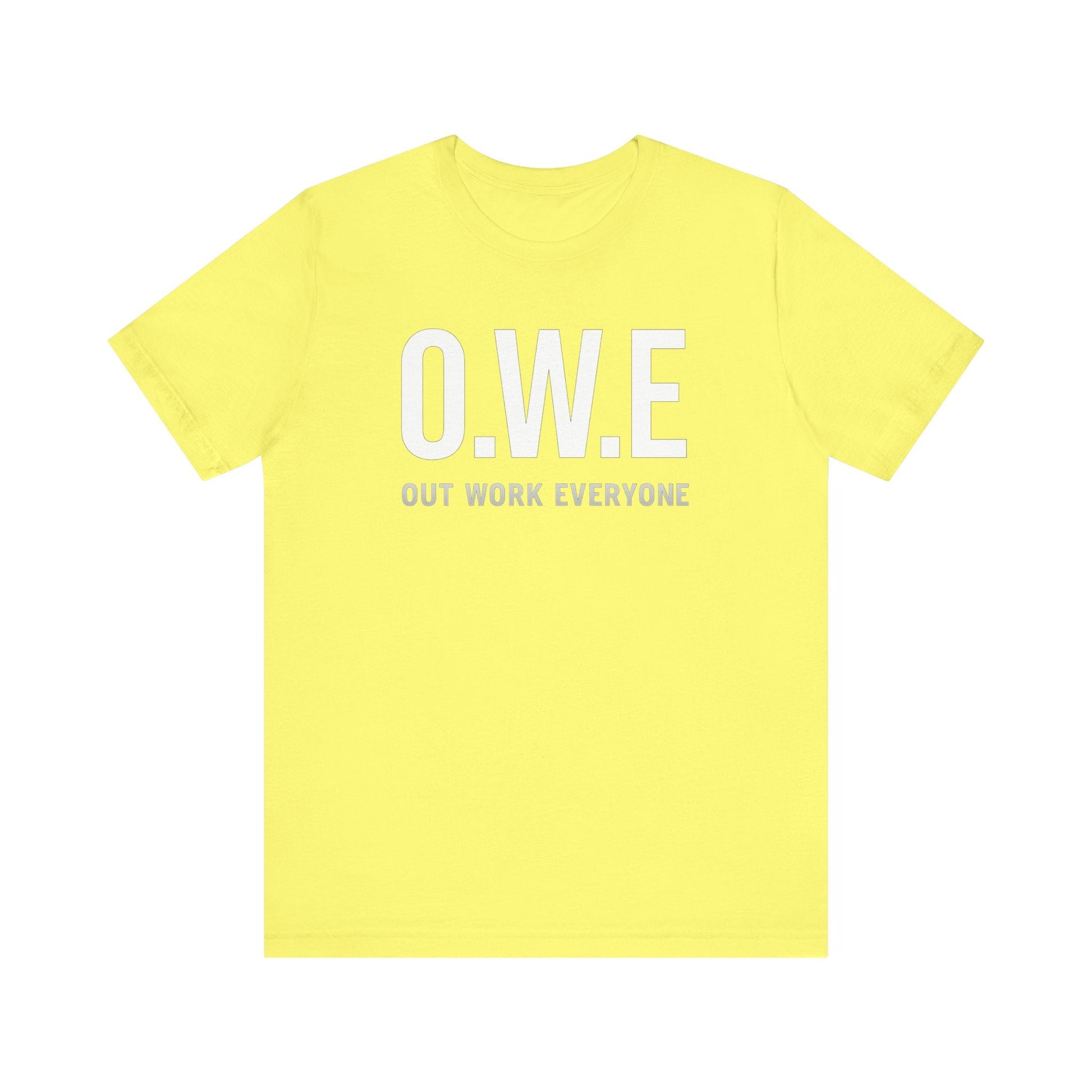 O.W.E Bold Tee – “Out Work Everyone” Edition (Black) by Out.Work.Everyone – T-Shirt