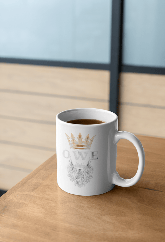 O.W.E. Crown Coffee Mug – Sip Like Royalty, Grind Like a King by Out.Work.Everyone – Mug