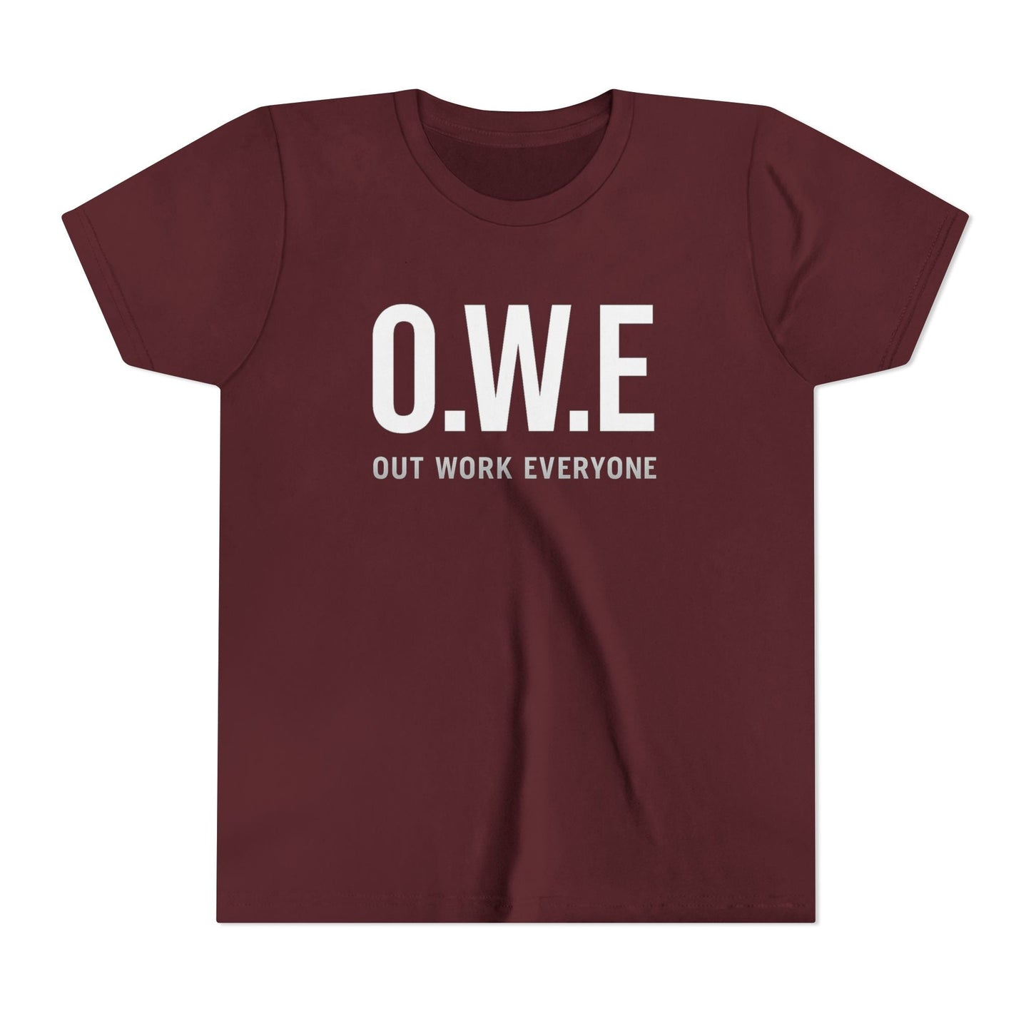 O.W.E. Kids Tee – “Out Work Everyone” Youth Edition (Blue) by Out.Work.Everyone – Kids clothes