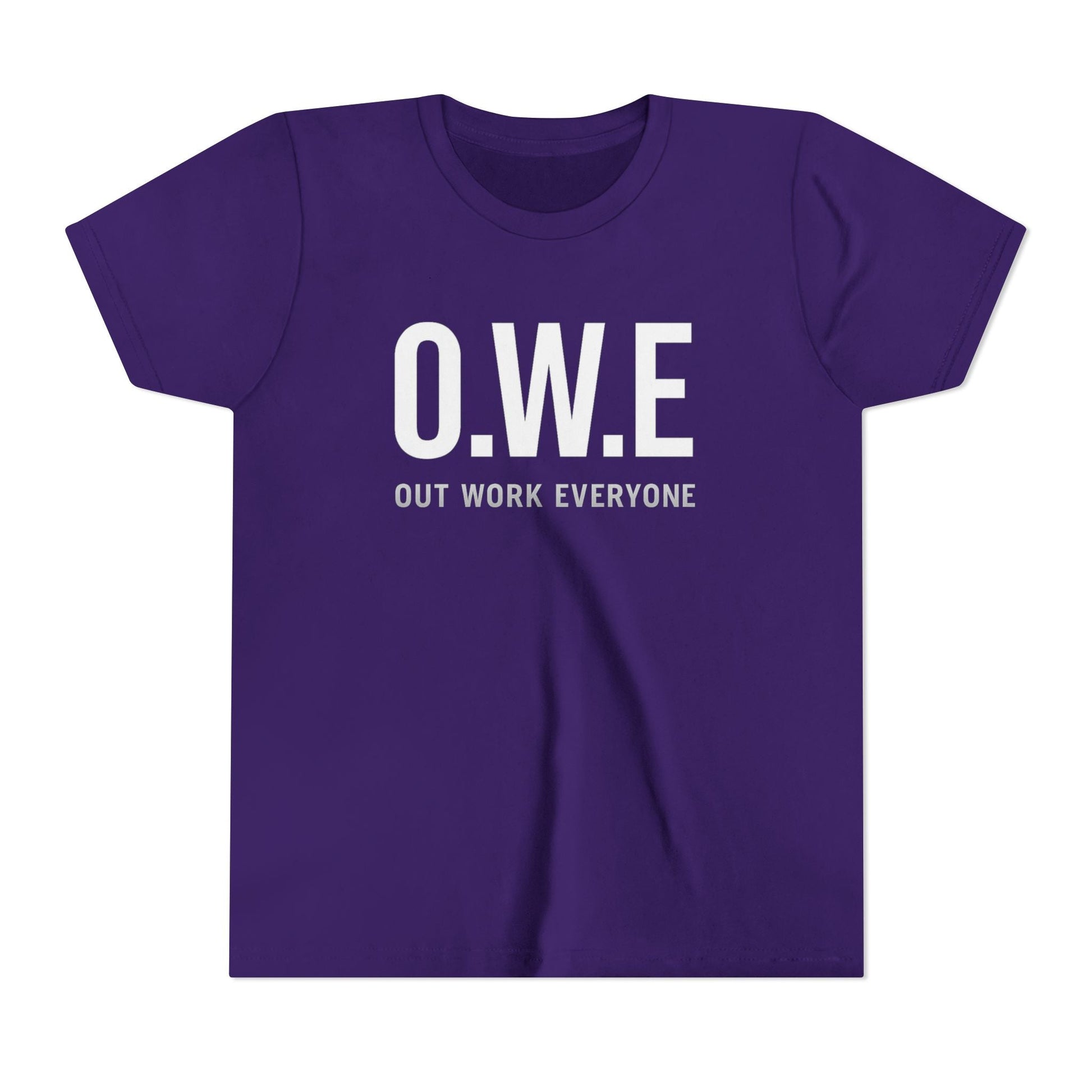 O.W.E. Kids Tee – “Out Work Everyone” Youth Edition (Blue) by Out.Work.Everyone – Kids clothes