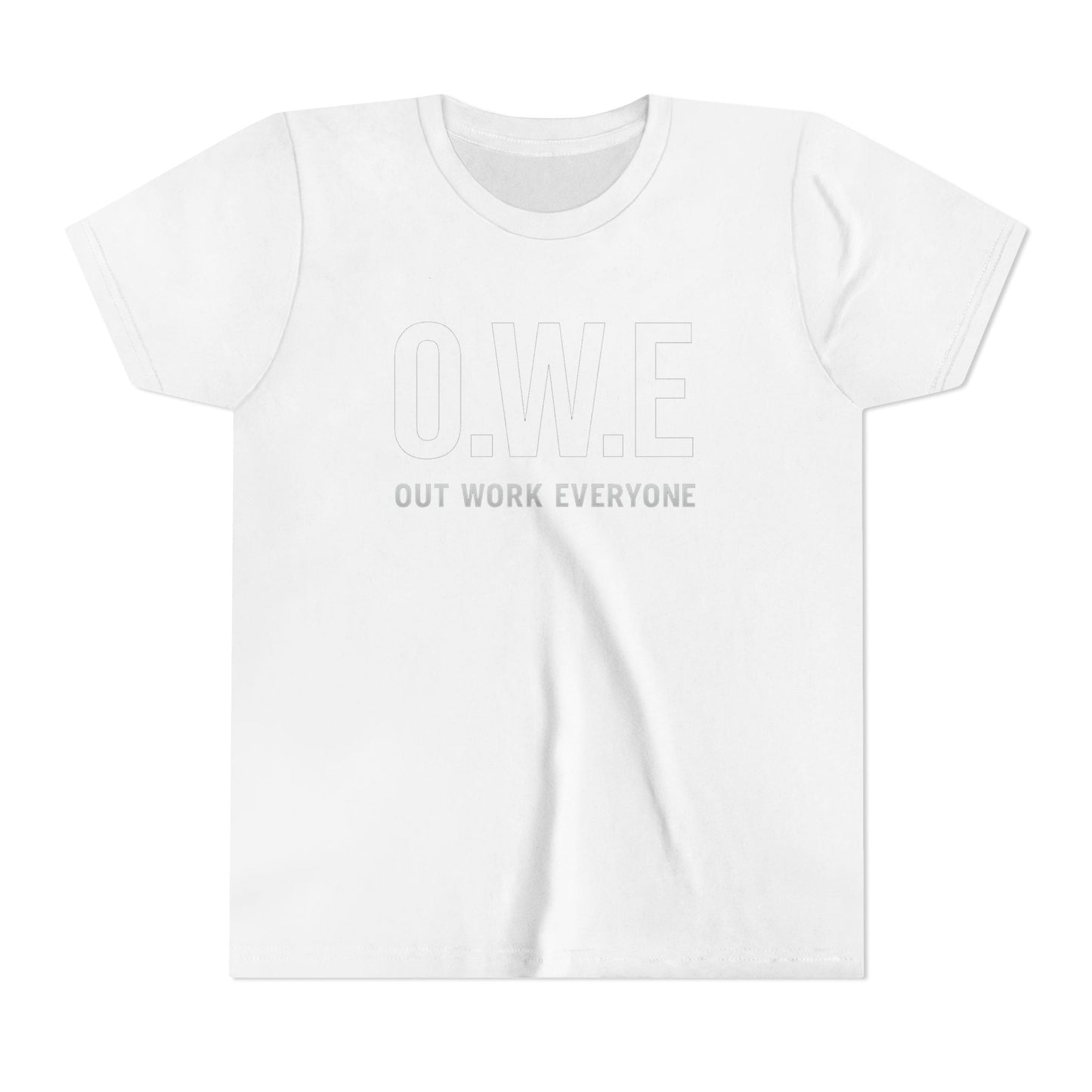O.W.E. Kids Tee – “Out Work Everyone” Youth Edition (Blue) by Out.Work.Everyone – Kids clothes