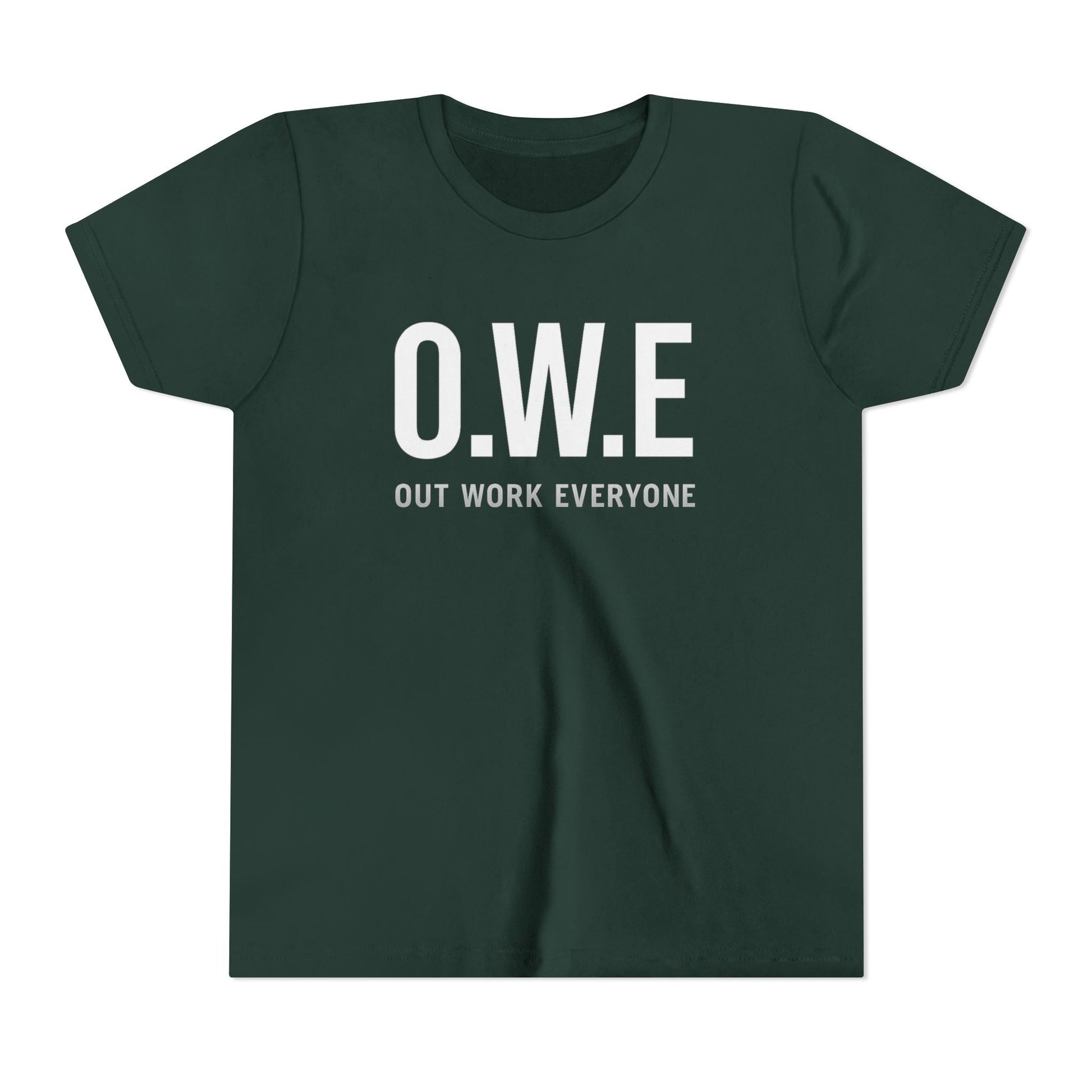 O.W.E. Kids Tee – “Out Work Everyone” Youth Edition (Blue) by Out.Work.Everyone – Kids clothes