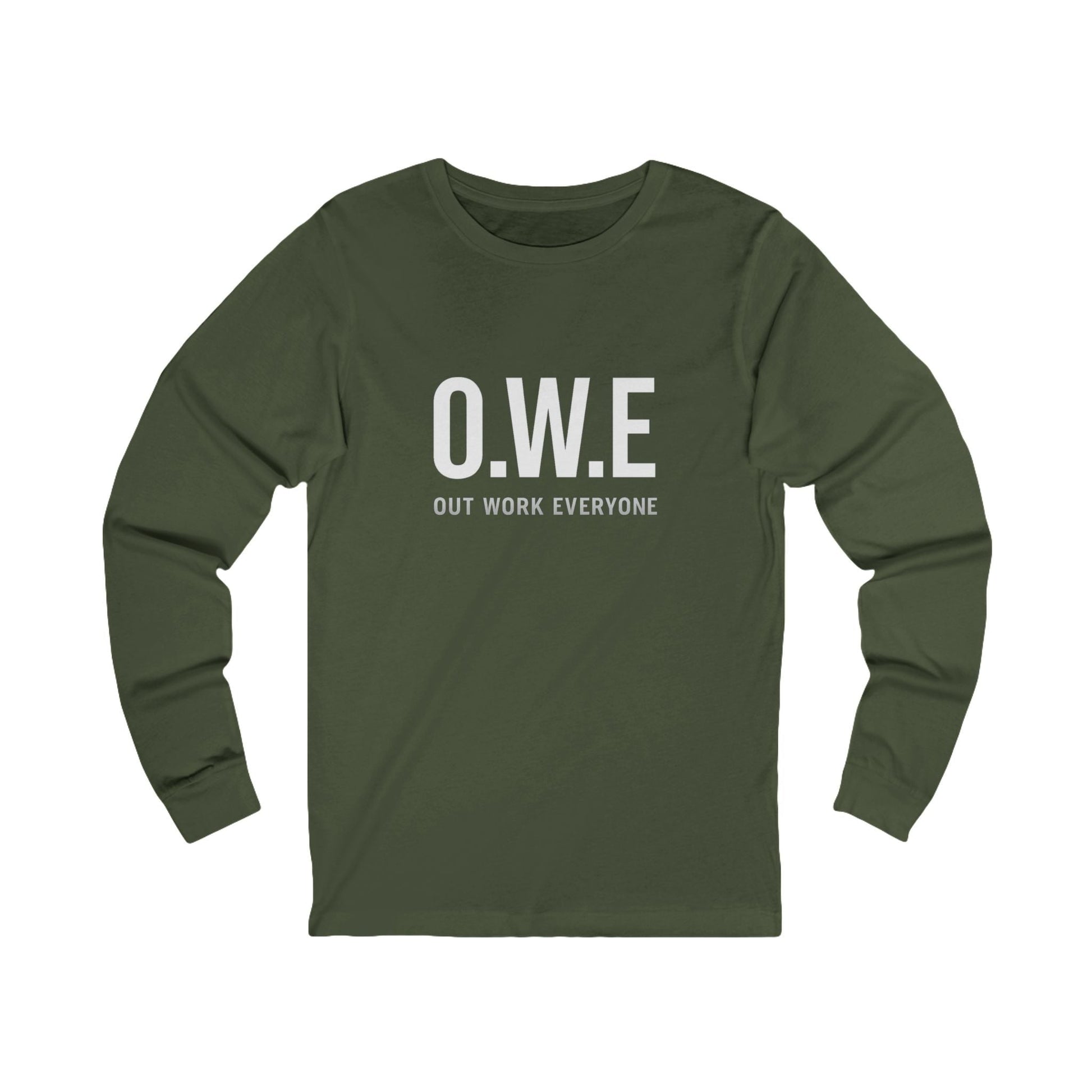 O.W.E. Long Sleeve Tee – Men’s Empowerment Edition (Red) by Out.Work.Everyone – Long - sleeve