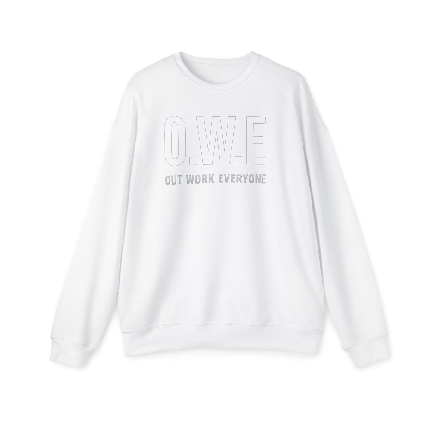 O.W.E. Sweatshirt – “Out Work Everyone” Statement Edition (Black) by Out.Work.Everyone – Sweatshirt