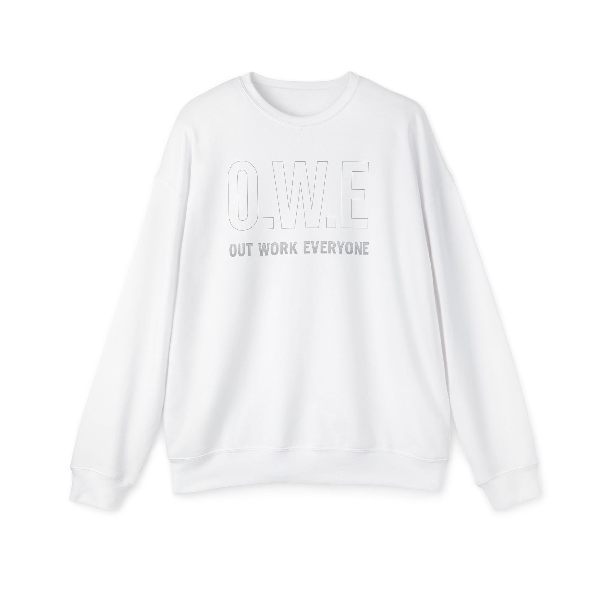 O.W.E. Sweatshirt – “Out Work Everyone” Statement Edition (Black) by Out.Work.Everyone – Sweatshirt