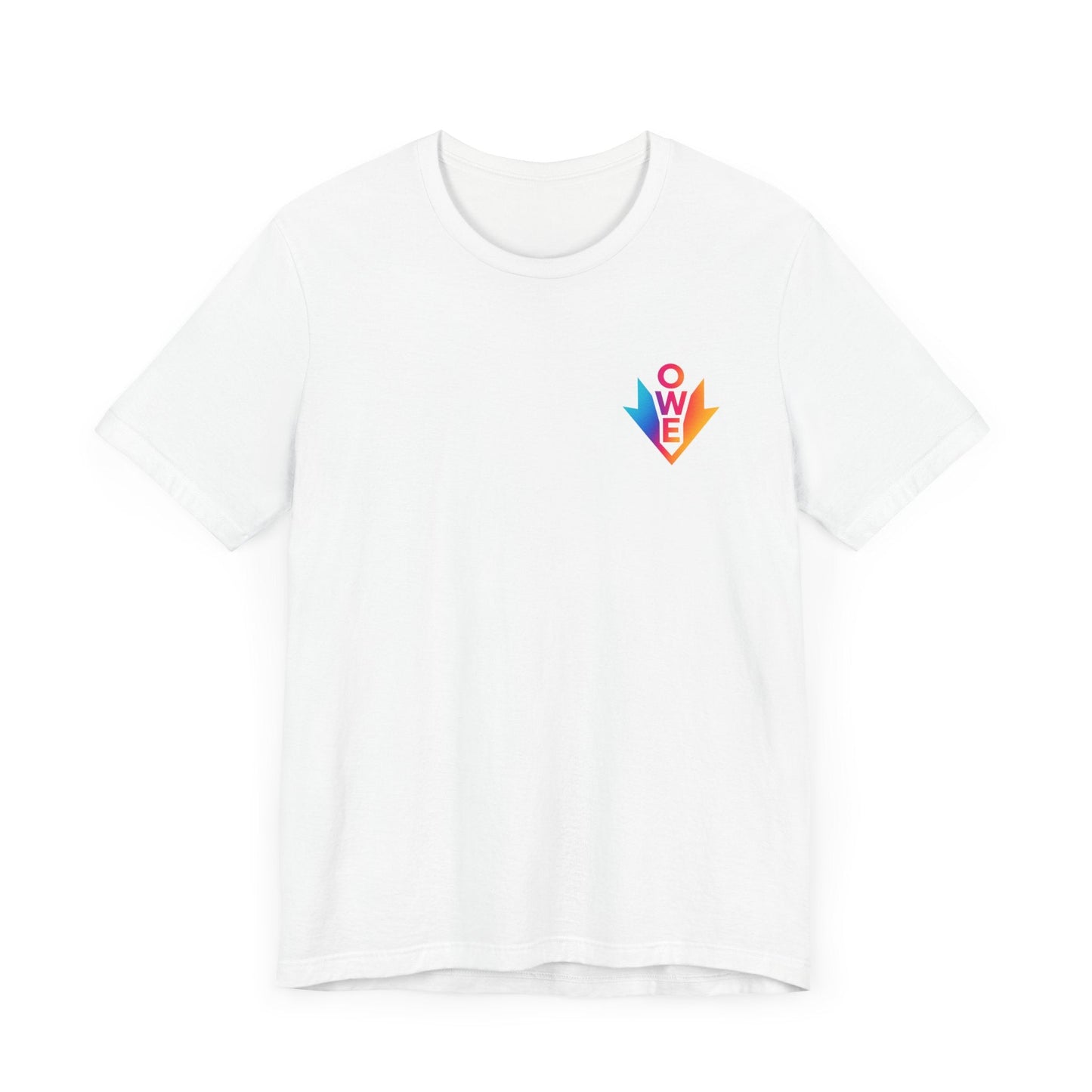 O.W.E. Vibe Shift Tee – Colorful Energy Drop by Out.Work.Everyone – T-Shirt