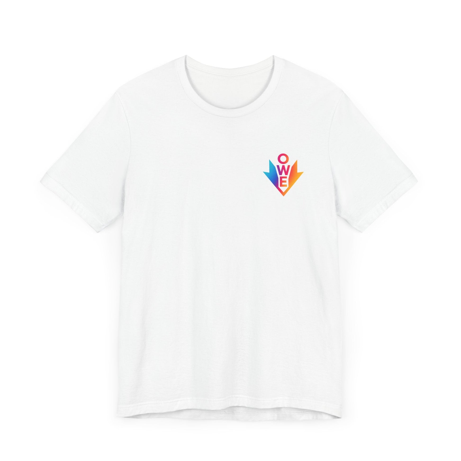 O.W.E. Vibe Shift Tee – Colorful Energy Drop by Out.Work.Everyone – T-Shirt