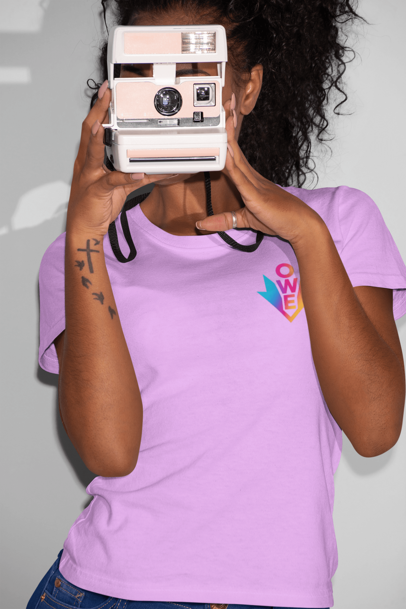 O.W.E. Vibe Shift Tee – Colorful Energy Drop by Out.Work.Everyone – T-Shirt